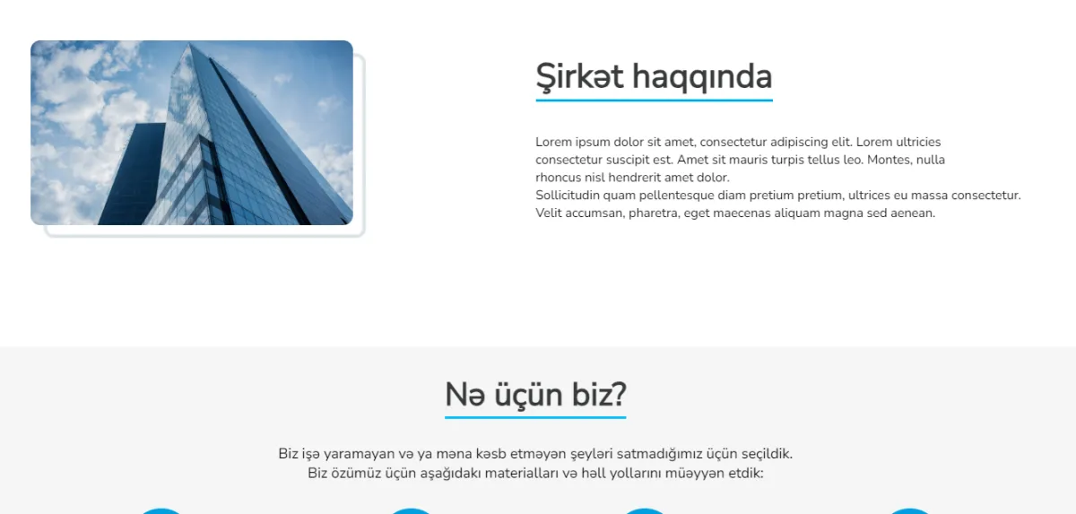 Müasir Website'ların Hazırlanması | Front End | Back End işləri | Mobile App'lərin hazırlanması | 