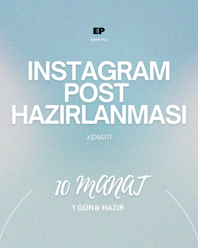 Instagram Post Hazırlanması Xidməti
