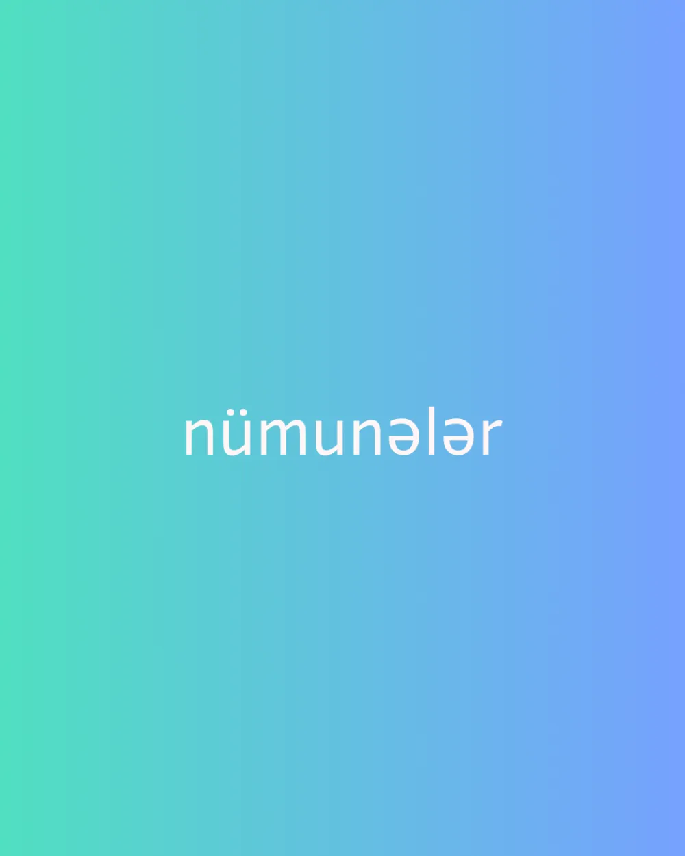 Nümunə dizaynlar